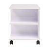 vidaXL Rolling Shelf 50x35x42 cm White