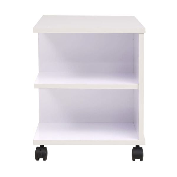 vidaXL Rolling Shelf 50x35x42 cm White