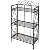 ProGarden 3 Tier Flower Rack Metal 65x32x110 cm Anthracite