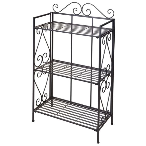 ProGarden 3 Tier Flower Rack Metal 65x32x110 cm Anthracite
