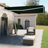 vidaXL Freestanding Manual Retractable Awning 400x350 cm Anthracite