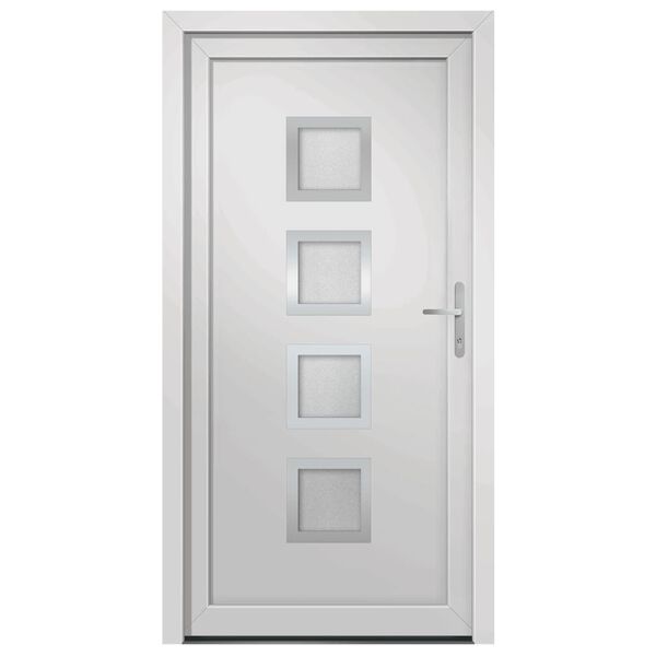 vidaXL Front Door White 88x200 cm PVC