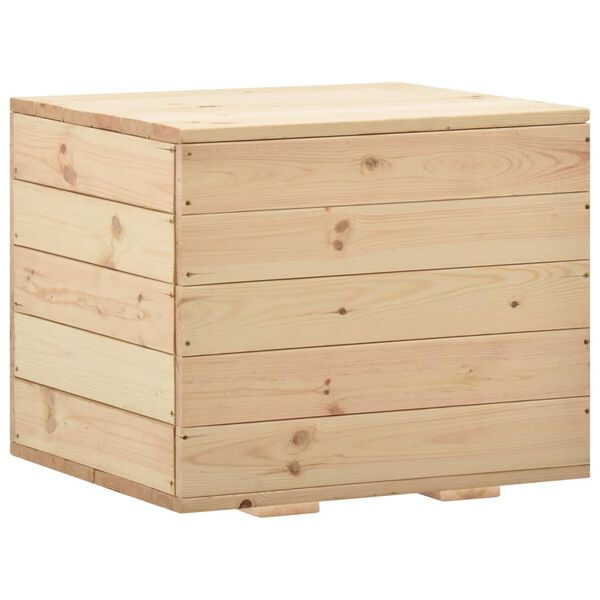 vidaXL Storage Box 60x54x50.7 cm Solid Pine Wood