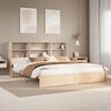 vidaXL Bookcase Bed without Mattress 180x200cm Super King Solid Wood Pine