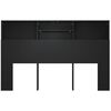 vidaXL Headboard Cabinet Black 160x19x103.5 cm