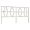 vidaXL Bed Headboard White 186x4x100 cm Solid Wood Pine