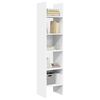 vidaXL Book Cabinet White 40x35x180 cm Engineered Wood
