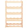 vidaXL Wine Rack for 20 Bottles Pinewood