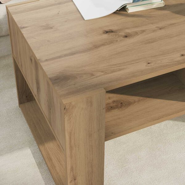 vidaXL Coffee Table Artisan Oak 92 x 53 x 45 cm Engineered Wood