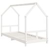 vidaXL Kids Bed Frame White 80x200 cm Solid Wood Pine
