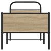 vidaXL Bed Frame without Mattress 75x190 cm Sonoma Oak Engineered Wood