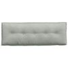 vidaXL Back Pillow Light Grey 140 x 50 cm Corduroy Fabric