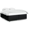 vidaXL Bed Frame without Mattress Black Super King Fabric