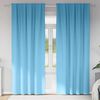 vidaXL Blackout Curtains with Rings 2 pcs Light Blue 245 x 140 cm