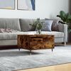 vidaXL Coffee Table Smoked Oak 55x55x36.5 cm Engineered Wood