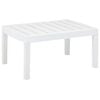 vidaXL Garden Table | White | Plastic | 78 cm x 55 cm x 38 cm | Durable