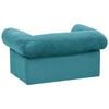 vidaXL Dog Sofa with Storage Turquoise 75 x 50 x 38cm Plush