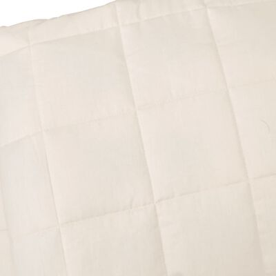 vidaXL Weighted Blanket Light Cream 200x220 cm 13 kg Fabric