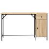 vidaXL Computer Desk Sonoma Oak 131x48x75 cm Engineered Wood