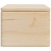 vidaXL Wooden Box with Lid 40x30x23 cm Solid Wood Pine