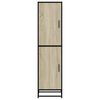 vidaXL Highboard Sonoma Oak 35.5x35x139 cm Engineered Wood and Metal
