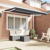 vidaXL Retractable Awning Manual Anthracite 250x200 cm Fabric