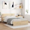 vidaXL Bed Frame without Mattress Sonoma Oak 120x200 cm