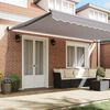 vidaXL Retractable Awning Light Grey 500 x 300 cm Fabric and Metal