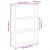 vidaXL Wall Shelf White 43x9x60 cm Engineered Wood