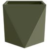 vidaXL Planter 2 pcs Olive Green 50 x 50 x 50 cm Steel