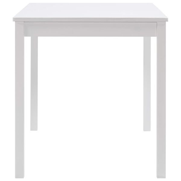 vidaXL Dining Table White 140x70x73 cm Pinewood