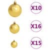 vidaXL Artificial Pre-lit Christmas Tree with Ball Set White 240 cm