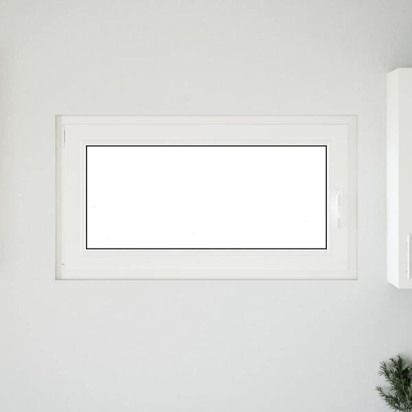 vidaXL Basement Window "RISOR" 110x60 cm Tilt&Turn DIN Left White