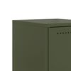 vidaXL Bedside Cabinets 2 pcs Olive Green 36x39x60.5 cm Steel