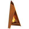 vidaXL Fire Pit Brown 58 x 40 x 100 cm Weathering steel