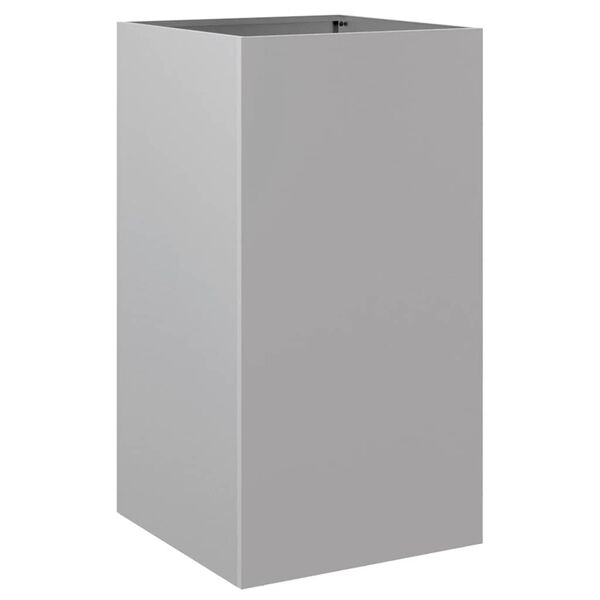 vidaXL Planter Silver 42x38x75 cm Galvanised Steel