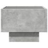 vidaXL Bedside Table with Infinity LED Concrete Grey 40x40x30 cm