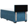 vidaXL Box Spring Bed with Mattress Dark Blue 90x200 cm Velvet