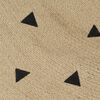 vidaXL Handmade Rug Jute with Triangle Print 150 cm