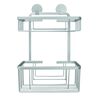 Kleine Wolke Double Shower Rack Rectangular Rocco Aluminium
