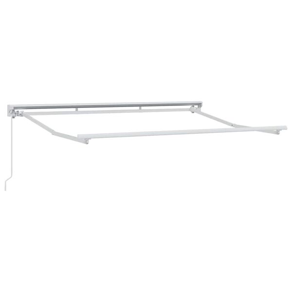 vidaXL Awning Frame White 3 x 2 m Powder-coated steel and aluminium