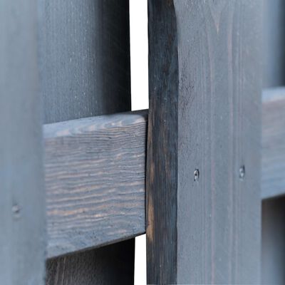 vidaXL Hit and Miss Fence Panel Pinewood 180x180 cm Grey