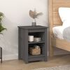 vidaXL Bedside Cabinets 2 pcs Grey 40x35x55 cm Solid Wood Pine
