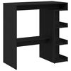 vidaXL Bar Table Black Oak 100 x 48 x 101.5 cm Engineered Wood
