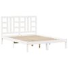vidaXL Bed Frame without Mattress White 140x190 cm Solid Wood