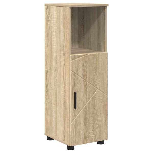 vidaXL Bathroom Cabinet with Storage Sonoma Oak 30 x 35 x 95 cm