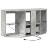 vidaXL Corner LED TV Cabinet Concrete Grey 100 x 40 x 50 cm