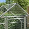 vidaXL Chicken Cage Silver 170 x 100 x 177 cm Galvanised Steel