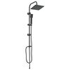 vidaXL Shower System Black 47 x 20 x 95 cm Stainless Steel