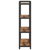 vidaXL Bookshelf Smoked Oak 80 x 30 x 120 cm Engineered Wood